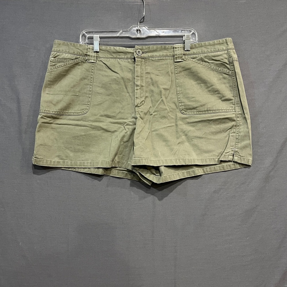 Old Navy Utility Shorts Womens 20 Olive Green Cotton Twill Cargo Pockets Hiking